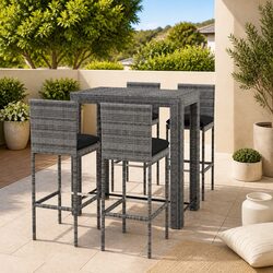 5 Piece Outdoor Bar Set: Value and Comfort Combined