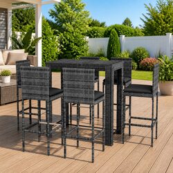 Comfortable 7 Piece Bar Set with Value in Mind