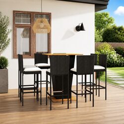 Quality 9 Piece Garden Bar Set for Relaxation