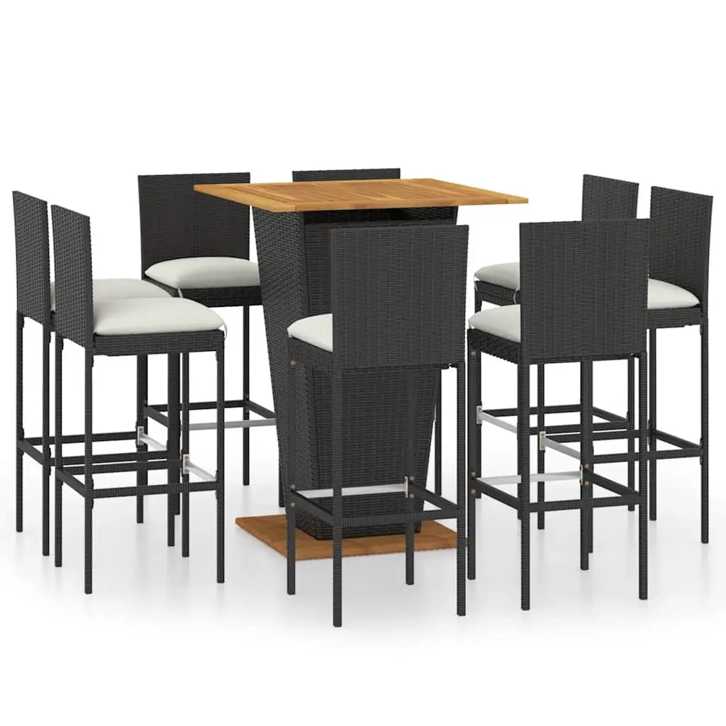 9 Piece Garden Bar Set for Relaxation