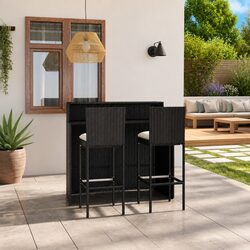 Reliable Garden Bar Set with Cushions for Comfort