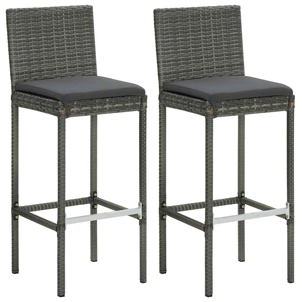 3 Piece Garden Bar Set with Cushions