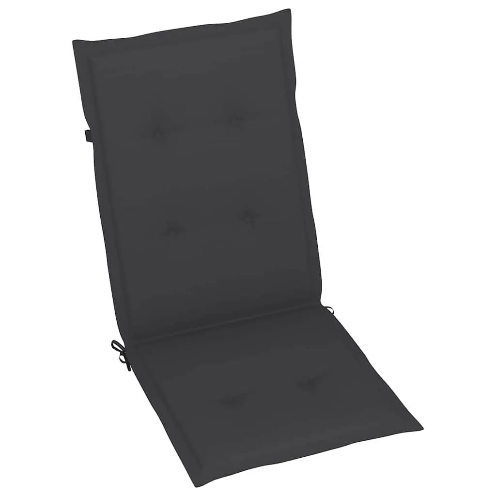 Outdoor Reclining Chairs Set 6 Piece Garden Armchairs Adjustable Backrest Grey Wash