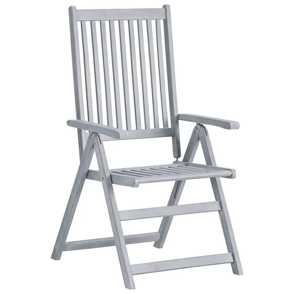 Outdoor Reclining Chairs Set of 6 with Cushions