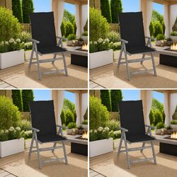 Comfortable Outdoor Chairs Set with Cushions and Reclining Backrests