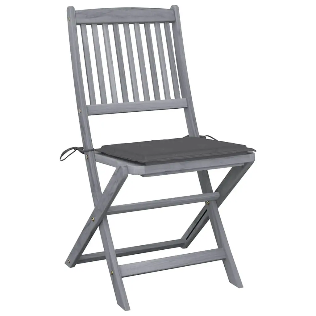 Folding Dining Chairs Set of 6 with Cushions for Outdoors