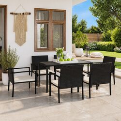 Comfortable 7 Piece Outdoor Dining Set with Great Value