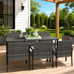 Comfort Meets Value in Our 7 Piece Garden Dining Set