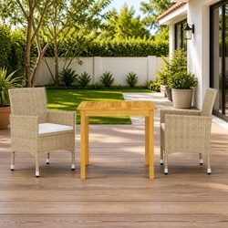 Comfortable and Practical 3-Piece Outdoor Dining Set