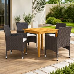 Comfortable 5-Piece Dining Set for Outdoor Enjoyment