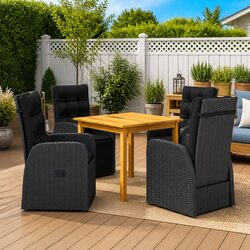 5 Piece Garden Dining Set: Quality and Comfort Combined