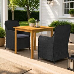 Durable and Easy-Clean 3-Piece Garden Dining Set