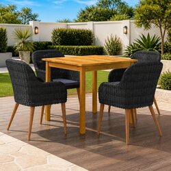 5 Piece Garden Dining Set: Affordable Comfort and Style