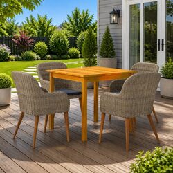 Value and Comfort in a 5 Piece Garden Dining Set