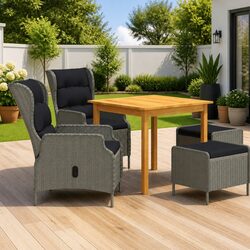 Reliable 5-Piece Outdoor Dining Set for Comfortable Meals