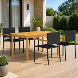 Value-Focused 5 Piece Outdoor Dining Set with Chairs
