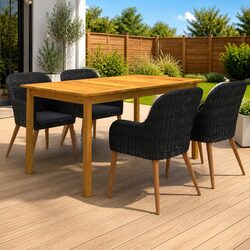 Reliable 5 Piece Garden Dining Set for Comfort
