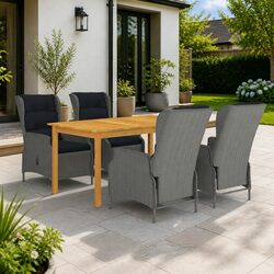 Reliable 5 Piece Outdoor Dining Set with Comfort Features