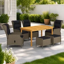 Value-Driven 7-Piece Garden Dining Set with Comfort