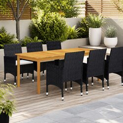 Versatile 7-Piece Garden Dining Set with Comfort