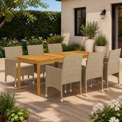 Reliable 7 Piece Outdoor Dining Set for Comfort