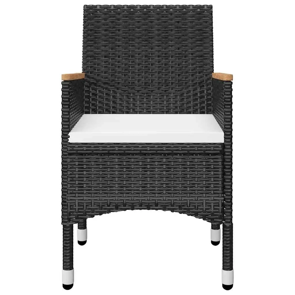 Outdoor Furniture Patio Dining Set 9Piece Black Table Chairs Garden