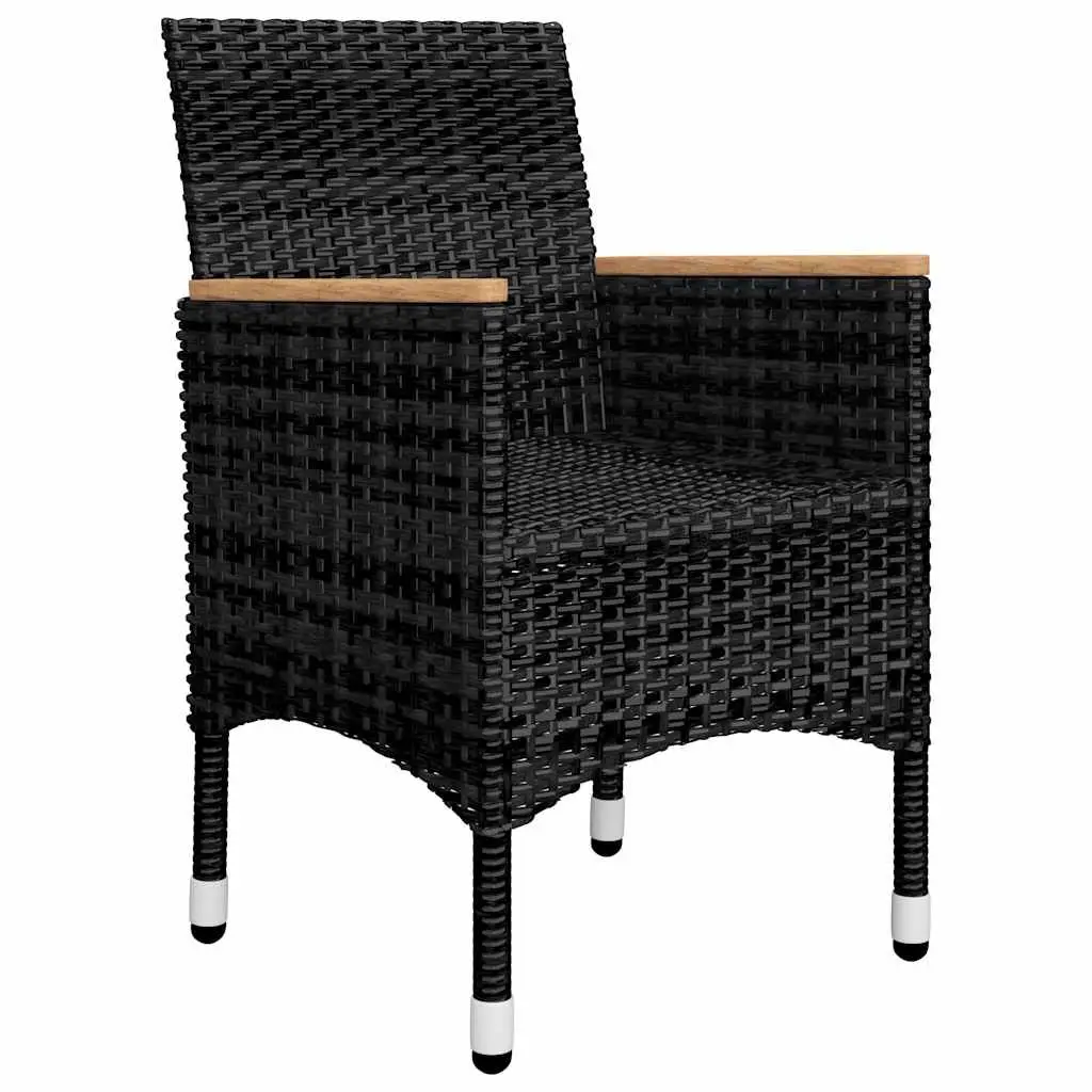 Outdoor Furniture Patio Dining Set 9Piece Black Table Chairs Garden