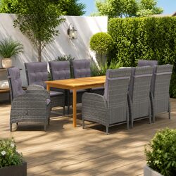 Comfortable and Value-Packed 9-Piece Dining Set