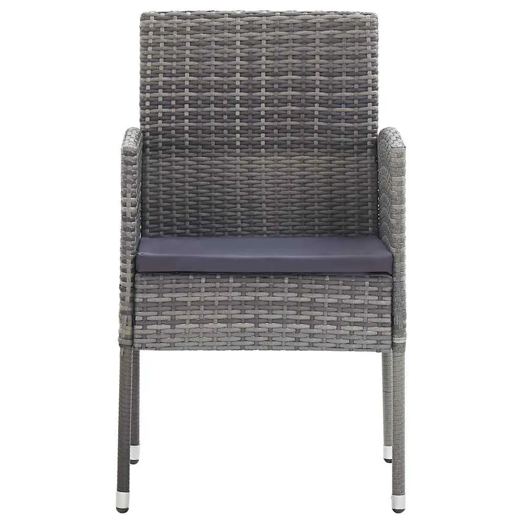 9 Piece Outdoor Garden Dining Set Grey Acacia Wood Chairs Table Patio Furniture