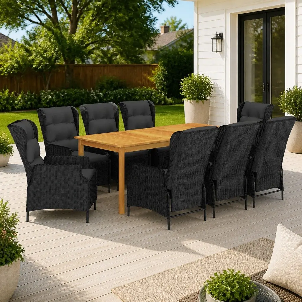 9 Piece Garden Dining Set