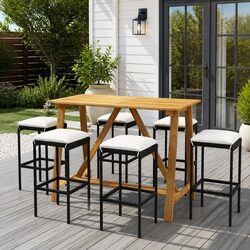 Value and Quality in a 7 Piece Garden Bar Set