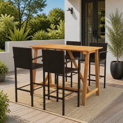 Reliable and Durable 5-Piece Garden Bar Set