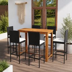 Comfortable and Durable 7 Piece Garden Bar Set