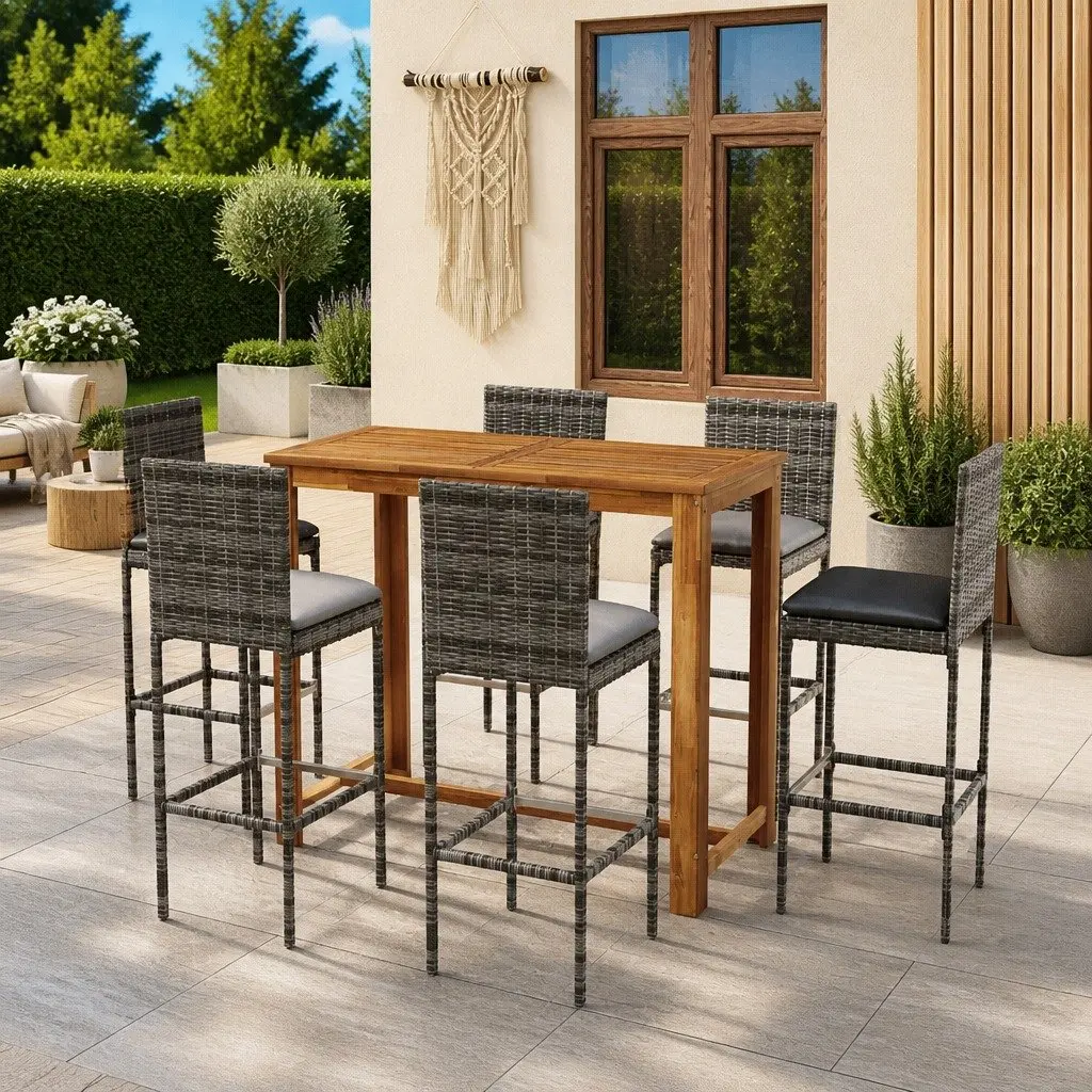 7 Piece Garden Bar Set