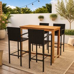 Reliable 5 Piece Garden Bar Set for Your Outdoors