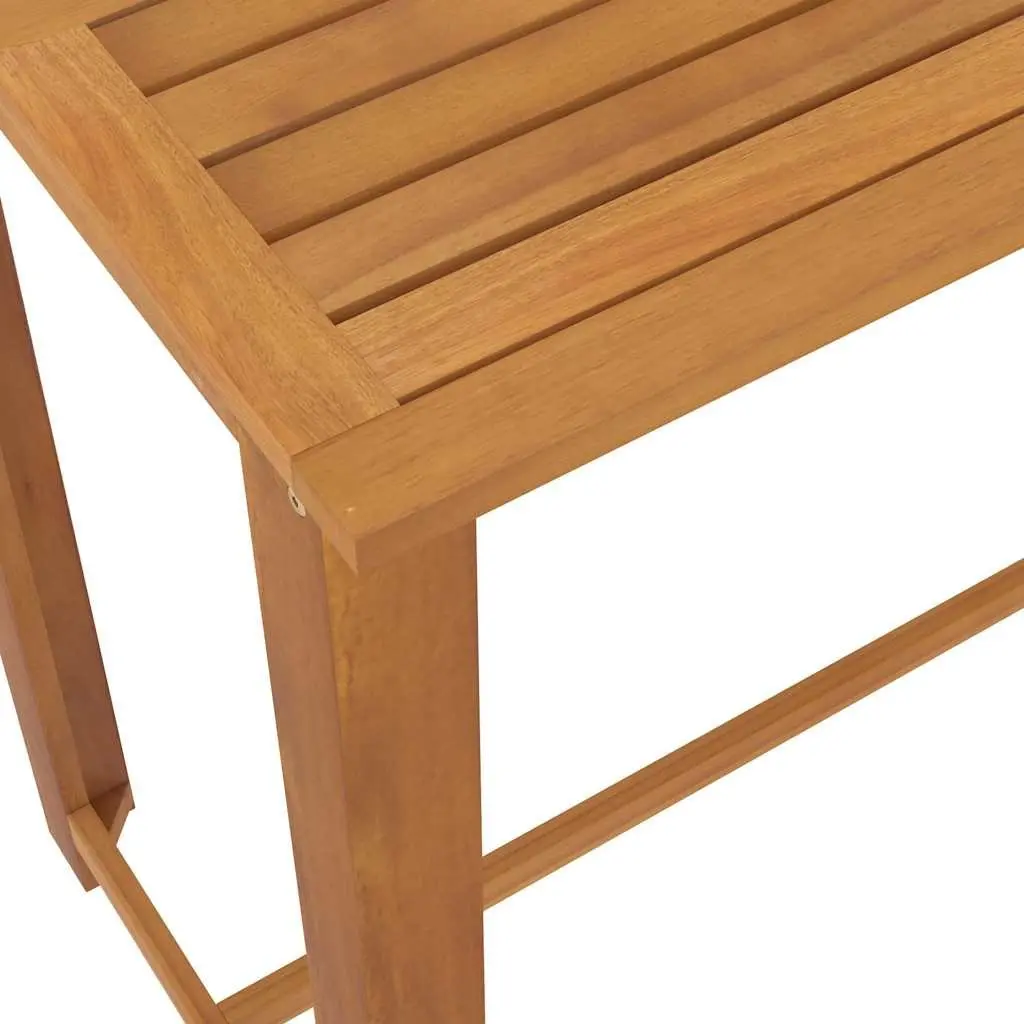7 Piece Outdoor Garden Bar Set Brown Patio Furniture Table Stools