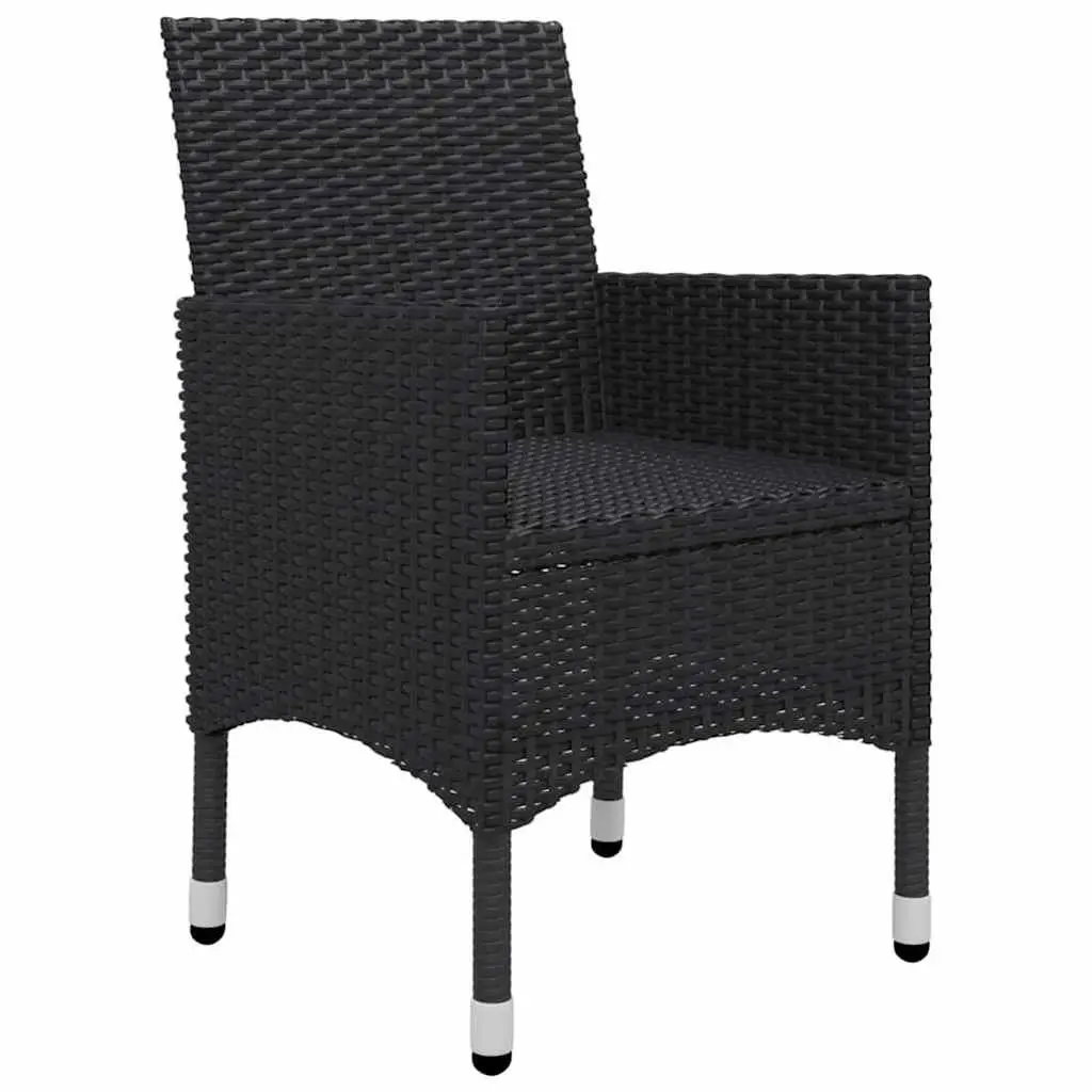 Black 5-Piece Garden Dining Set