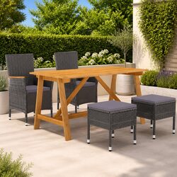 5-Piece Garden Dining Set: Comfort Meets Value