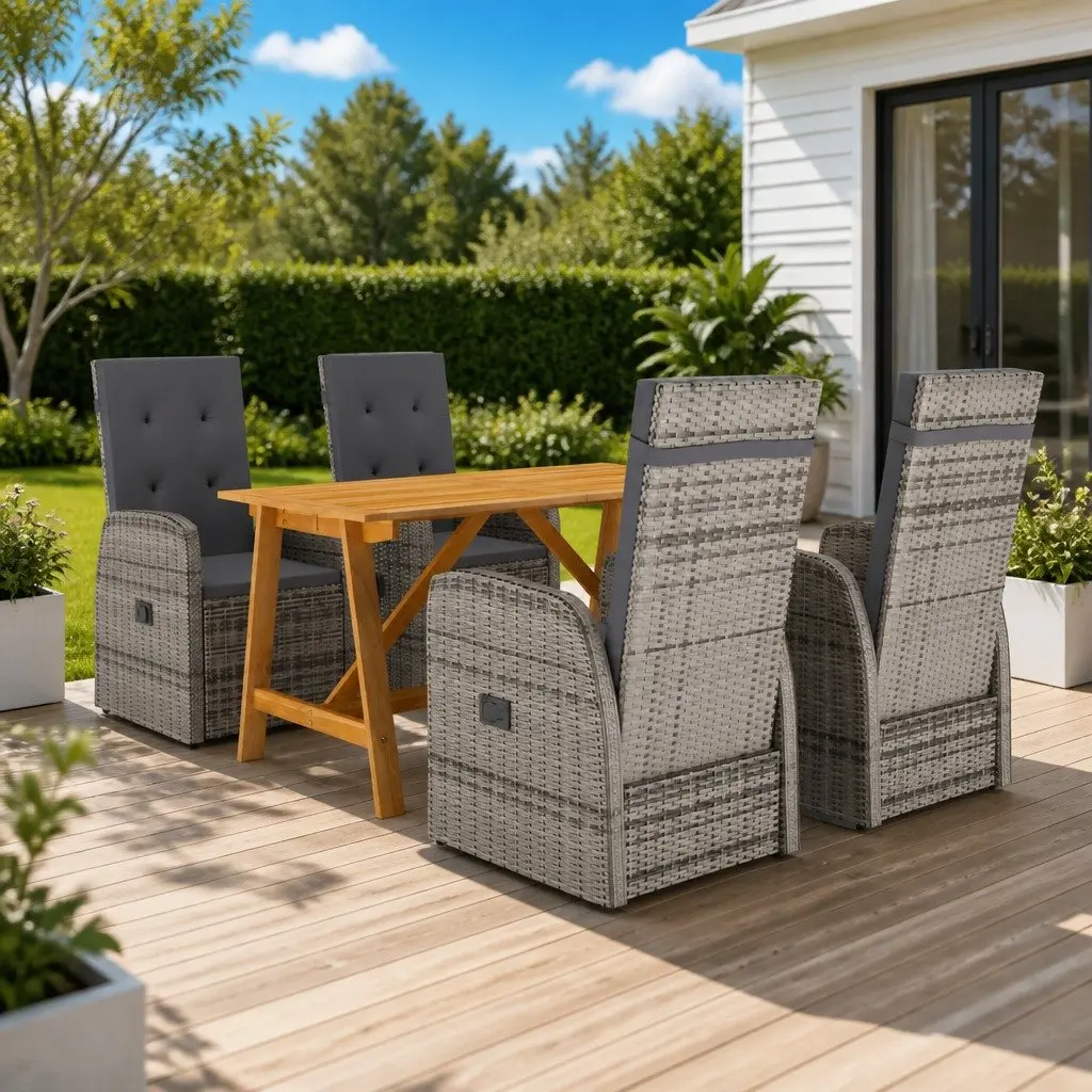 5 Piece Garden Dining Set for Lasting Use
