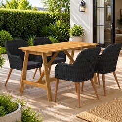 Quality 5-Piece Garden Dining Set for All Seasons