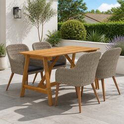 Reliable 5 Piece Garden Dining Set, Comfort and Value