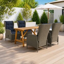 Value-Driven 5 Piece Garden Dining Set with Comfort