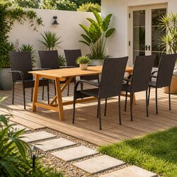 Affordable and Reliable 7 Piece Garden Dining Set