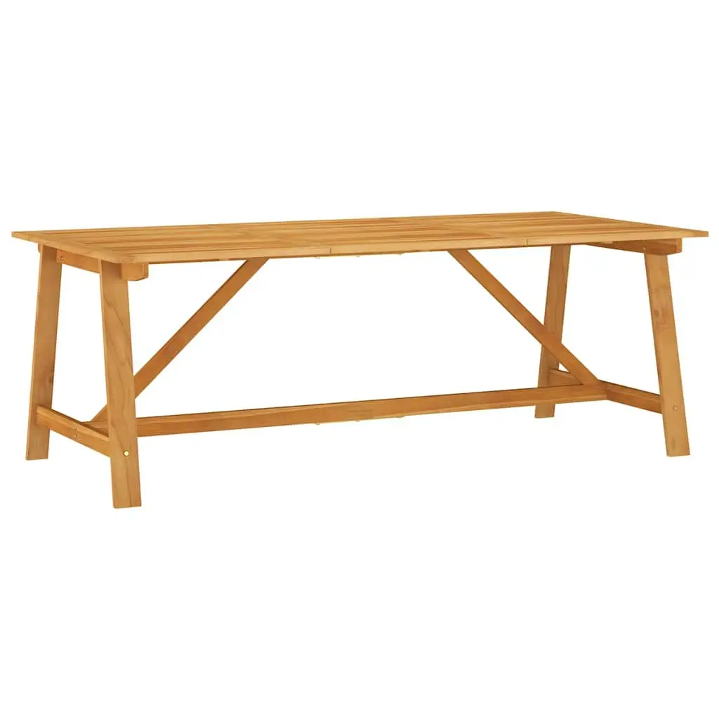 7 Piece Garden Dining Set Outdoor Furniture Table Chairs Brown Acacia Wood