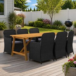 Affordable 7 Piece Dining Set for Outdoor Use