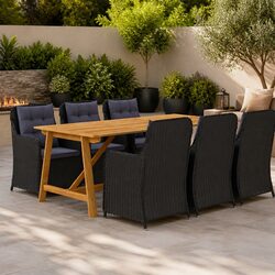 Reliable 7 Piece Garden Dining Set for Comfort