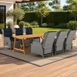 Comfortable 7-Piece Outdoor Dining Set for Relaxation
