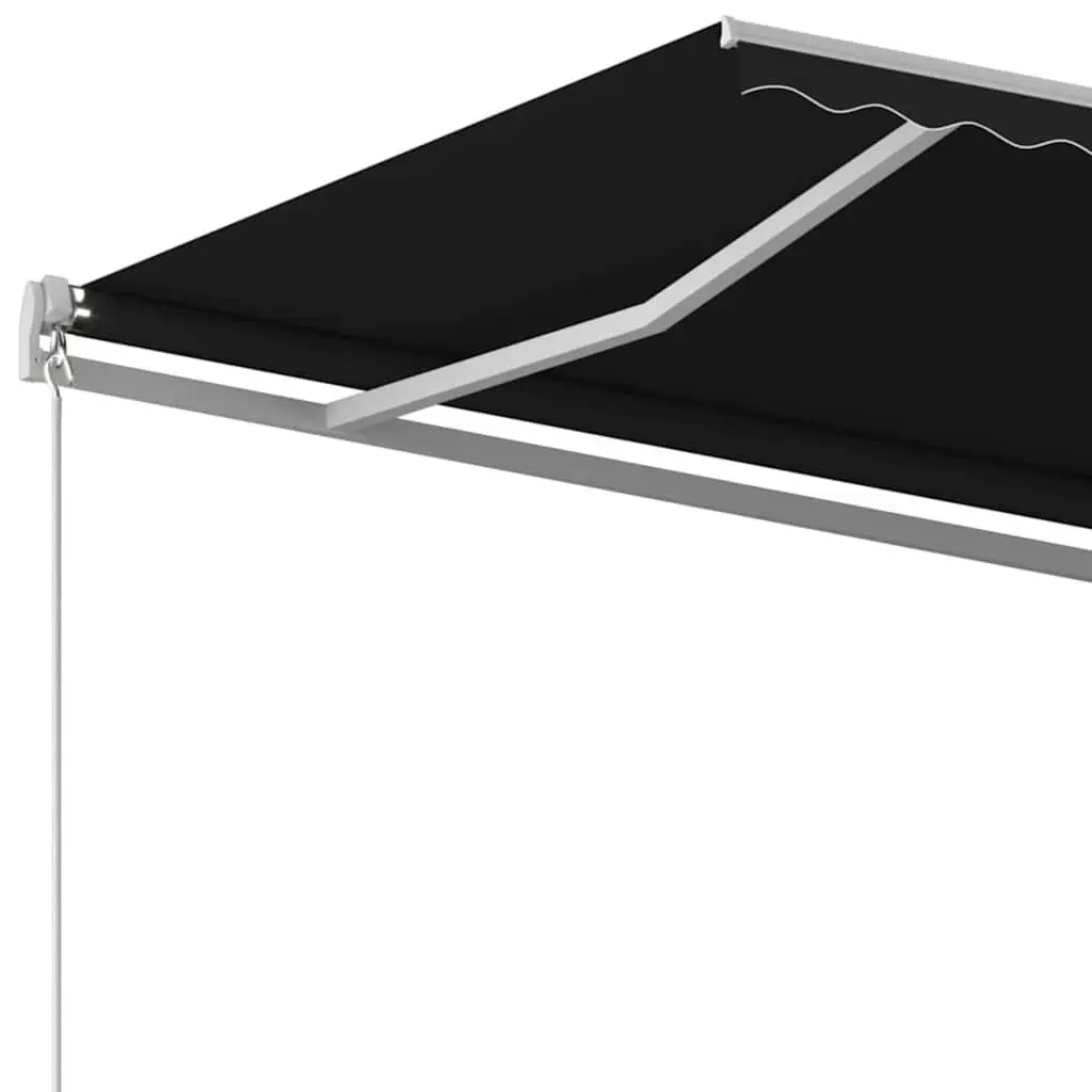 Retractable Awning Outdoor Sun Shade 400x350 cm Anthracite