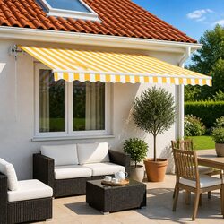 Reliable Manual Retractable Awning for Your Outdoor Space