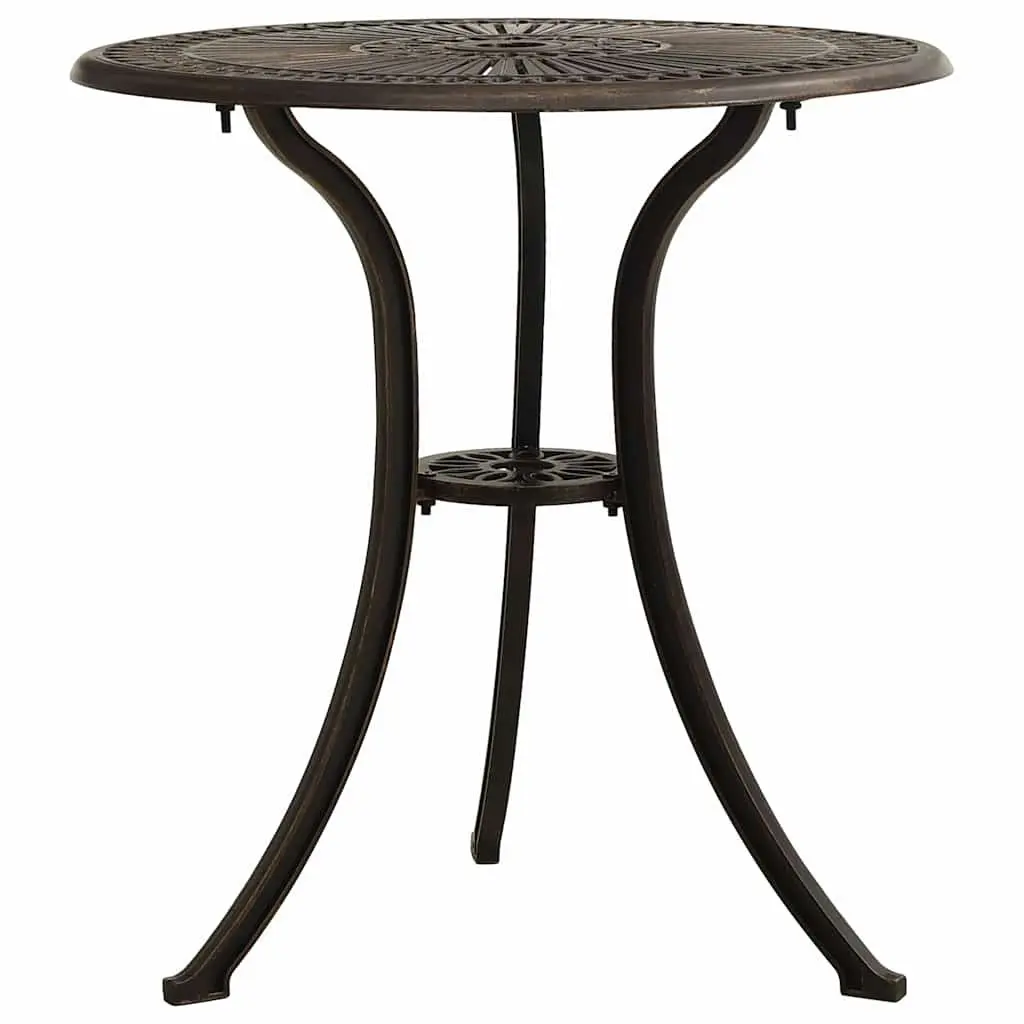 3 Piece Bistro Set Outdoor Garden Furniture Table Chairs Patio Seating Brown